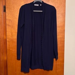 Long Navy Cardigan